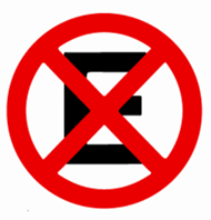 Placa de proibido parar e estacionar (R-6c)